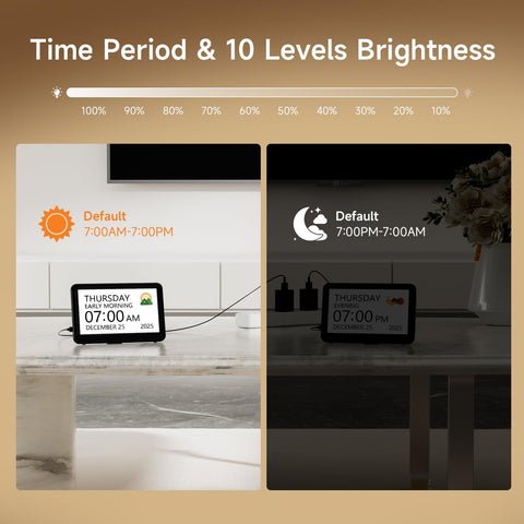 Raynic Date Clock senior-friendly design: simple controls for effortless use.