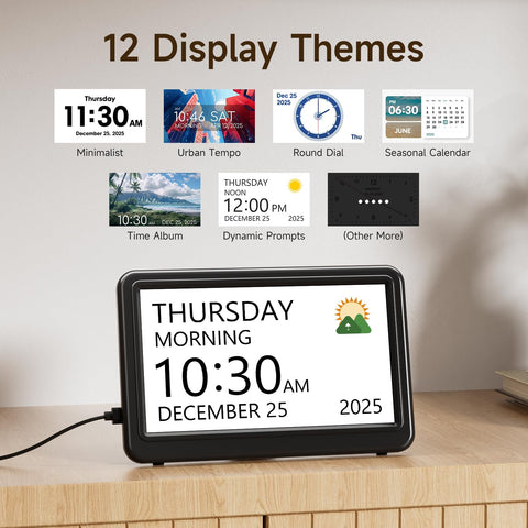 Raynic Date Clock twenty reminders: helps you stay on track through the day.
