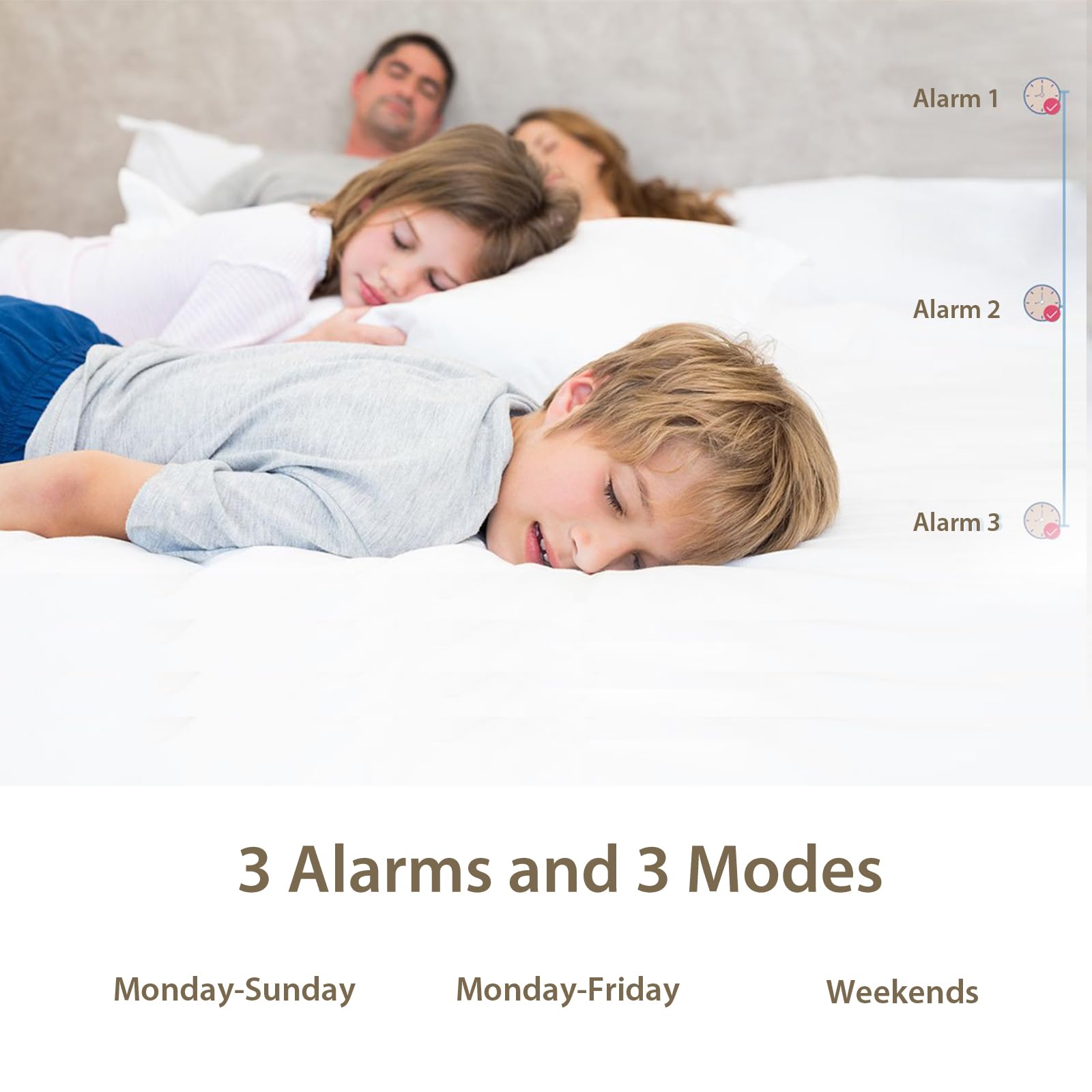 Raynic Day Clock backup power keeps settings during outages
