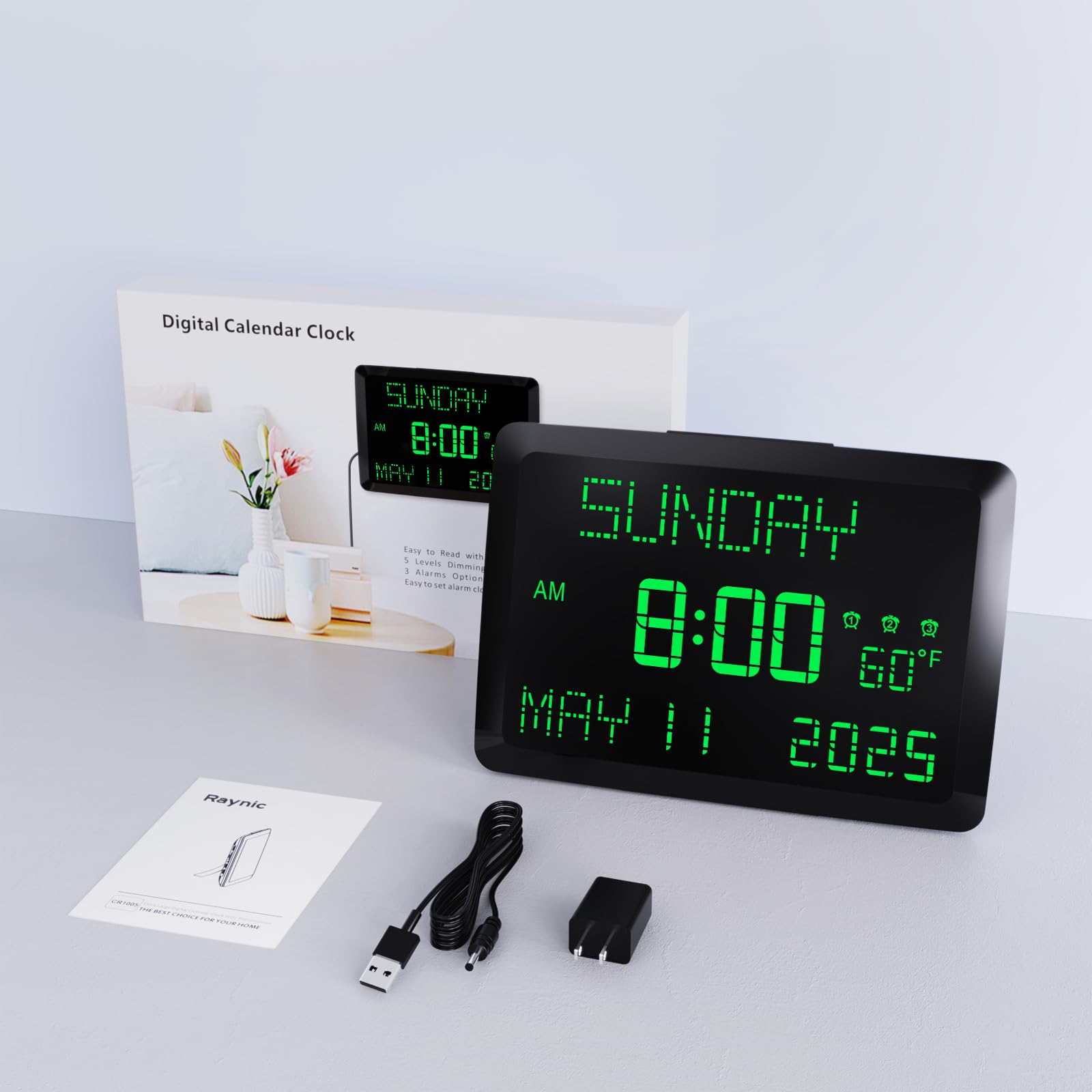 Raynic Day Clock snooze function for quick reminders
