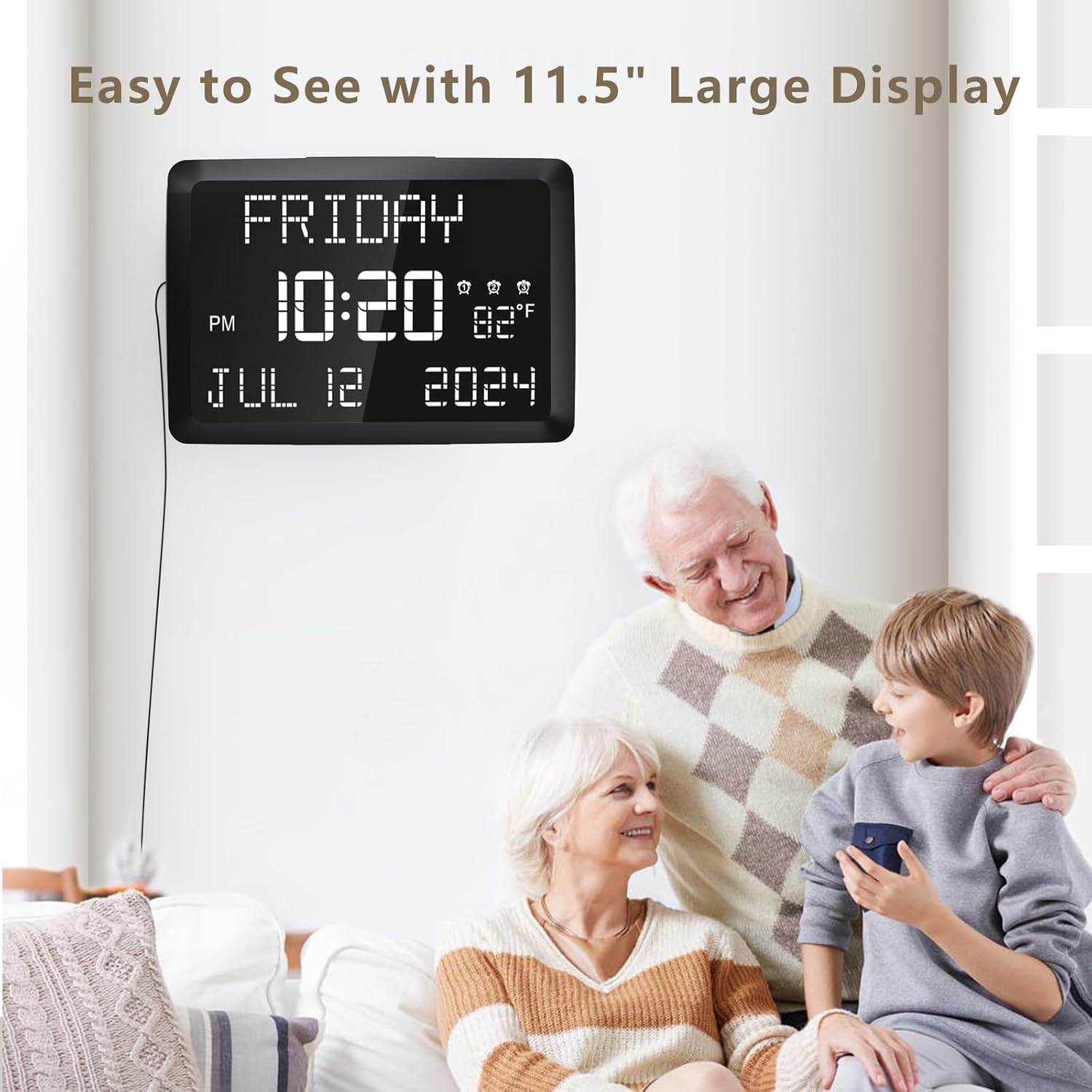 Raynic clock displays indoor temperature for comfort planning