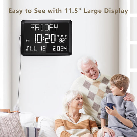 Raynic clock displays indoor temperature for comfort planning