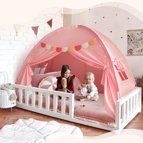 Razee tent creates a cozy bedroom ambience for imaginative play