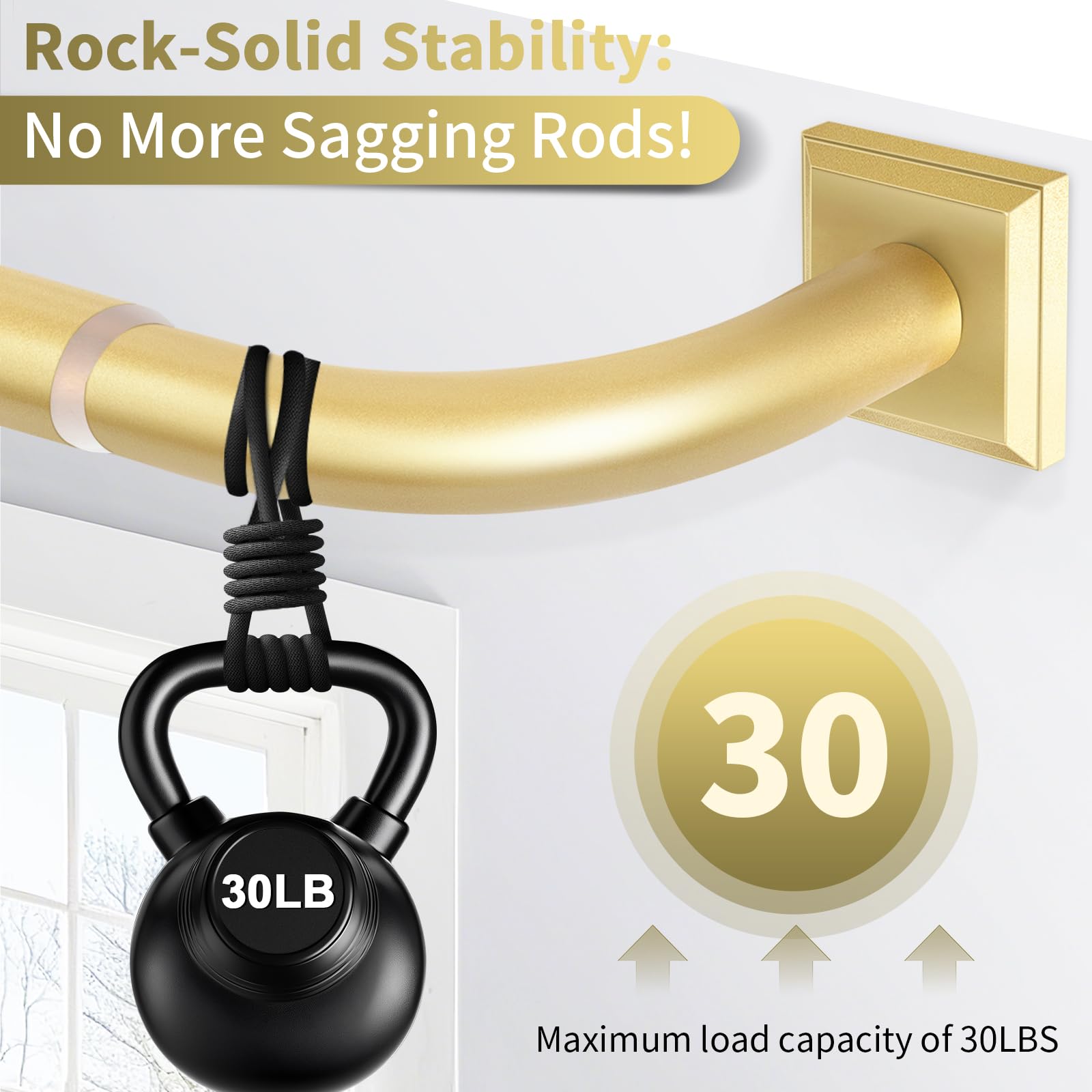 RBYCOS modular rod sections allow length adjustment for a custom fit.