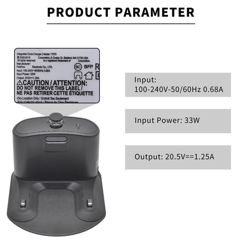 RDSJK ADF-N1 compatible charger works with many Roomba models.