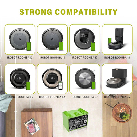 RDSJK Roomba i-series compatible battery with efficient runtimes