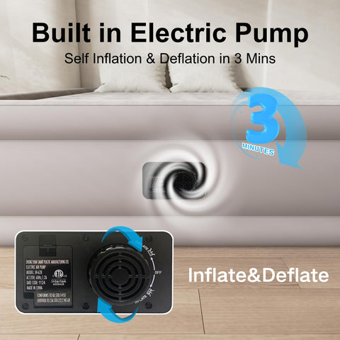 REACH HOPE air mattress safety edge prevents slips.