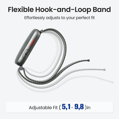 REACHER soft woven strap with hook-and-loop keeps wearing comfortable