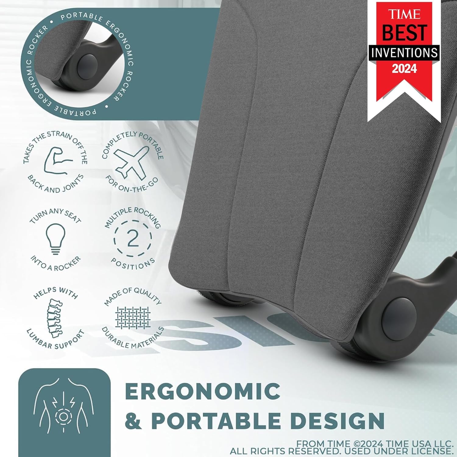 READY ROCKER Ultra EVA foam and perforated frame for durable support