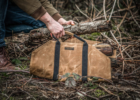 Readywares firewood carrier at 39-inch length offers ample loading space.
