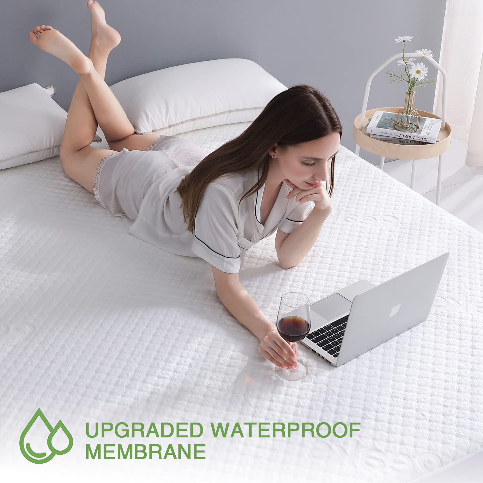 Reaks bamboo rayon cooling channel-weave enhances airflow for comfortable nights