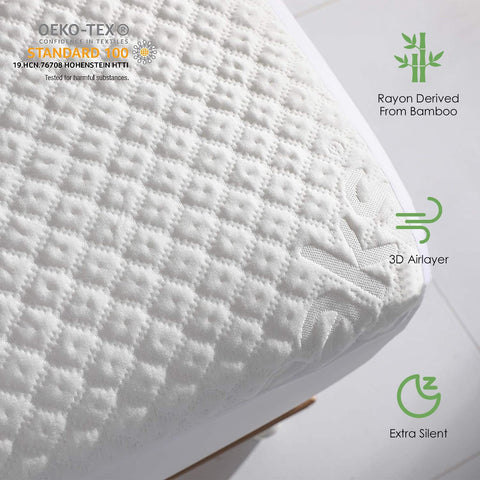 Reaks deep-pocket fitted cover protects up to 18 inches from spills and stains