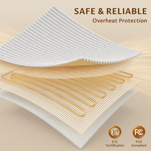 Reaks blanket features 3-hour auto-off for safe use