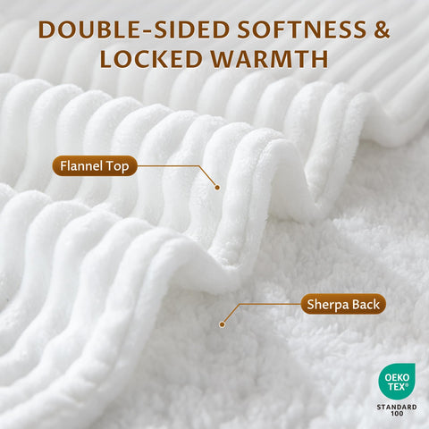 Reaks 50x60 inch throw blanket sized for full coverage