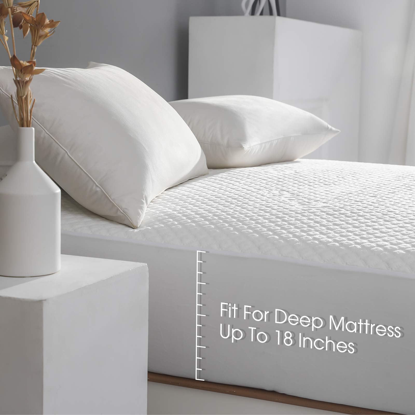 Reaks breathable rayon from bamboo layer promotes cooler, more comfortable sleep.