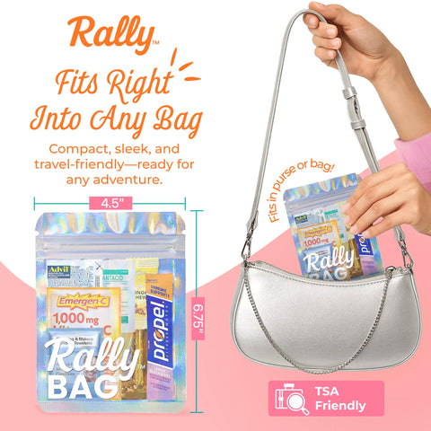 Real Vitamins Rally Bag vitamin C packet to boost energy and immunity