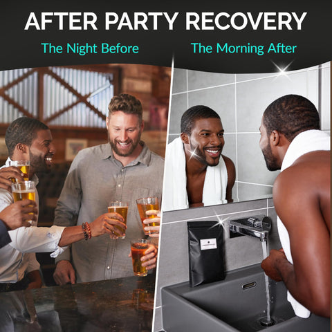 Real Vitamins recovery patch with extra patch for easy post-event balance.
