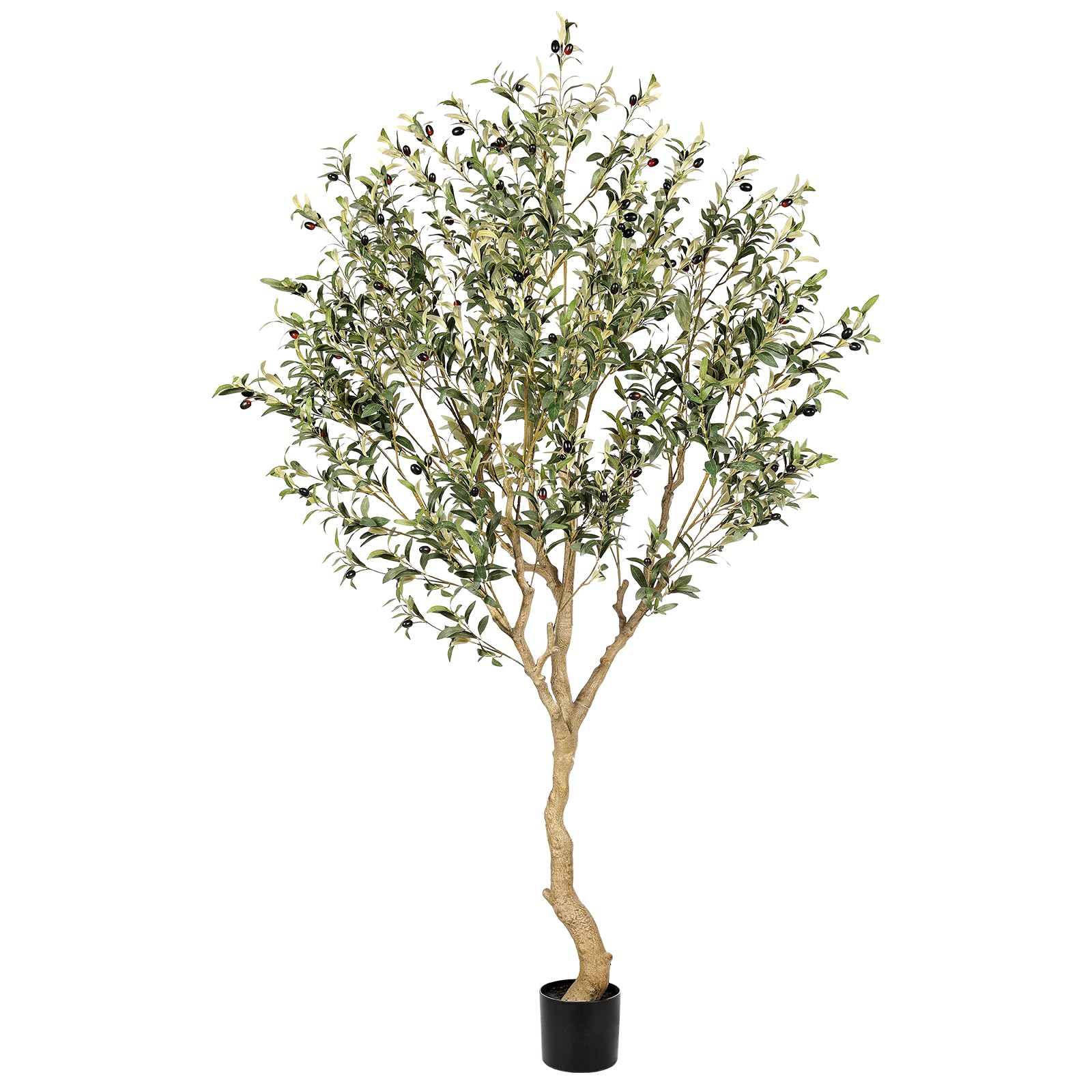 REALEAD 7ft olive tree with realistic leaves for authentic indoor greenery.