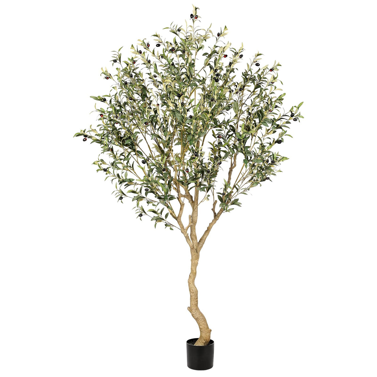 REALEAD 7ft olive tree with realistic leaves for authentic indoor greenery.