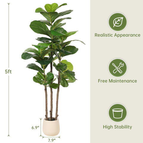 REALEAD low-maintenance faux plant suitable for busy homes