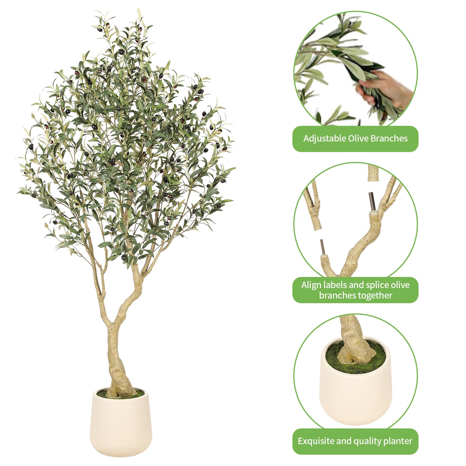 REALEAD olive tree living room decor elevates interior styling