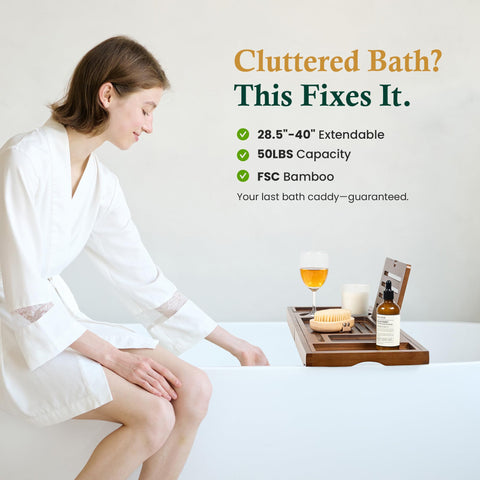 RealGulf FSC-certified bamboo tray emphasizes sustainability and durability
