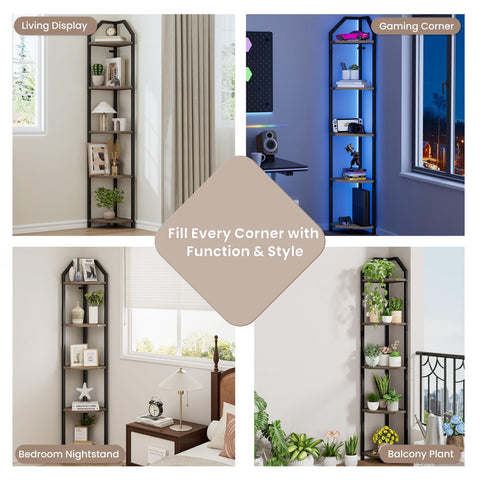 Realgulf room-decor ideas: organize books and plants with style.