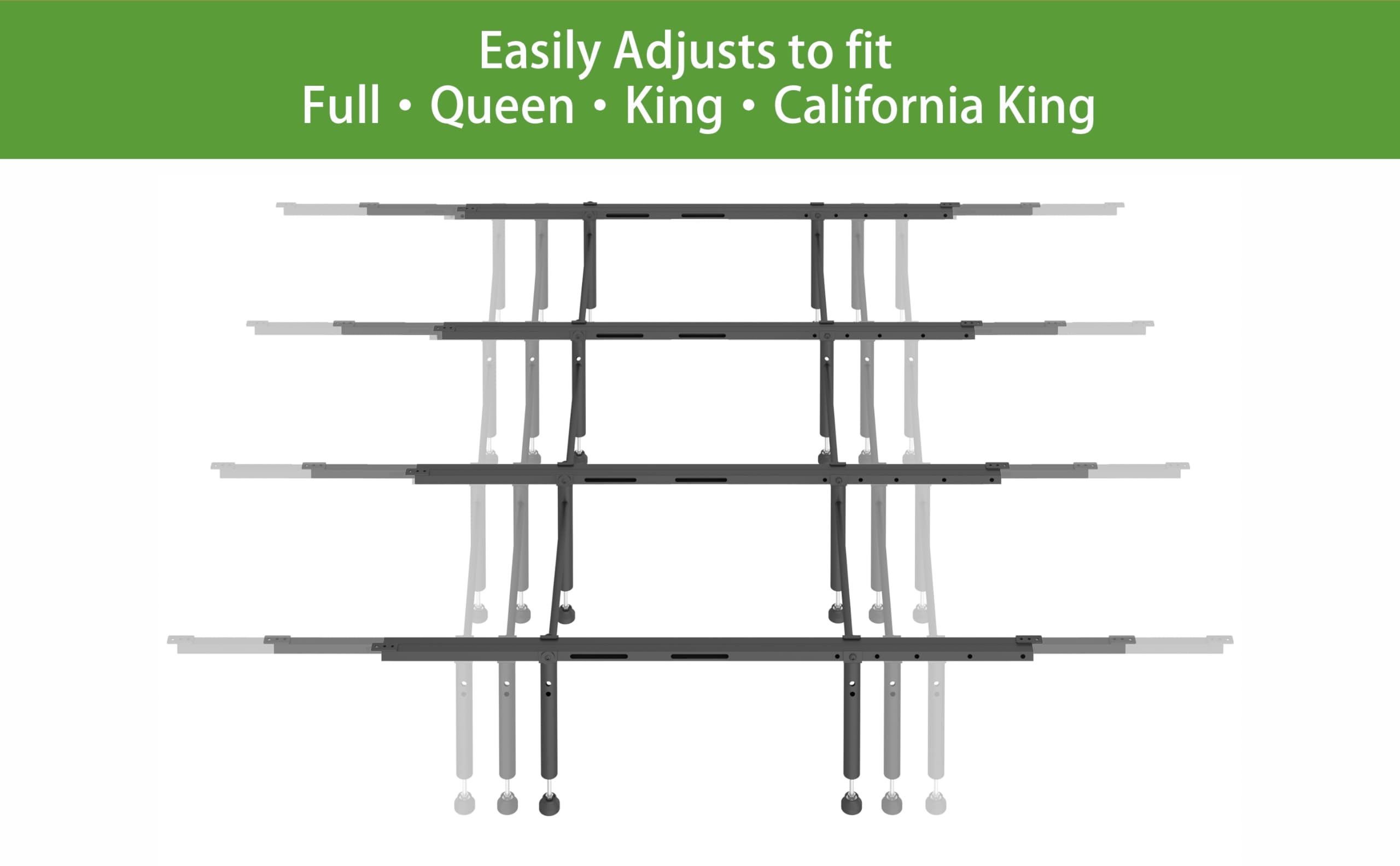 Realhotan eight adjustable legs evenly distribute weight on uneven floors.