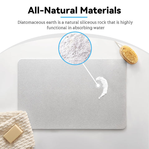 Realion stone bath mat versatile for kitchen drying and more.