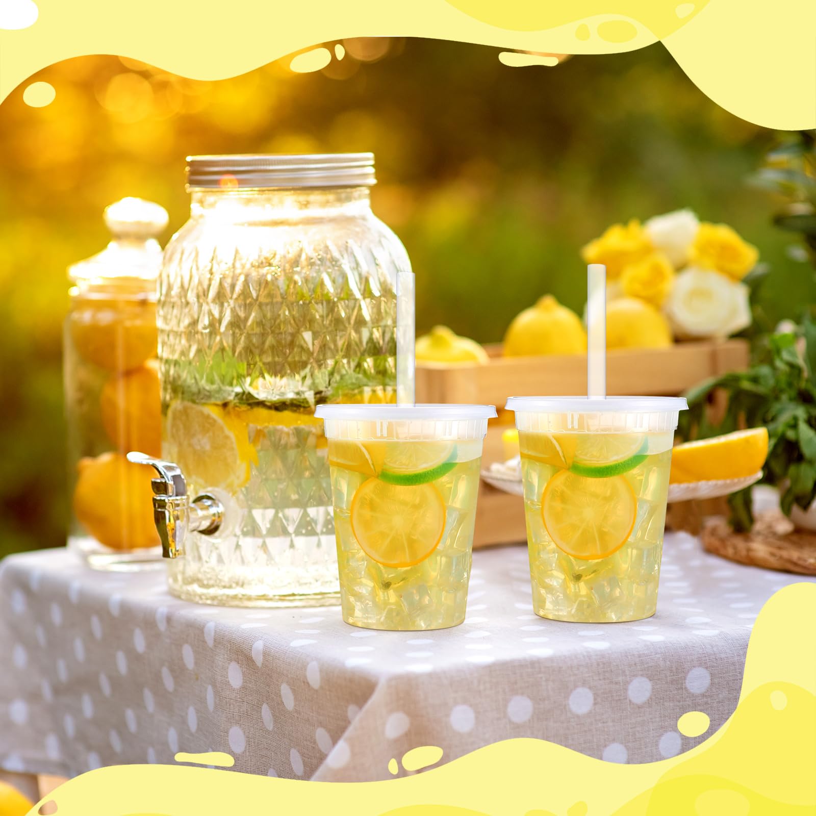 Reallnaive fall party setup for apple cider and iced beverages.