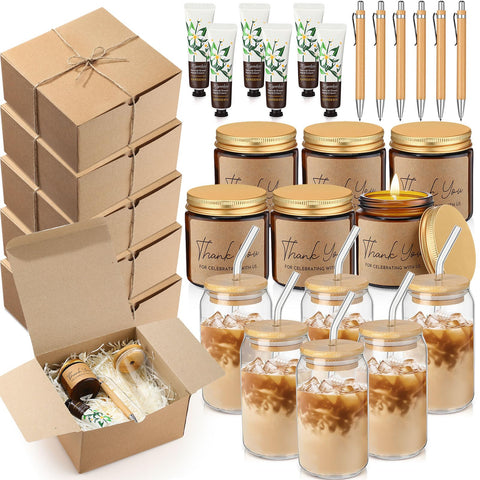 Reallnaive glass tumblers with lids and straws for stylish prize gifts
