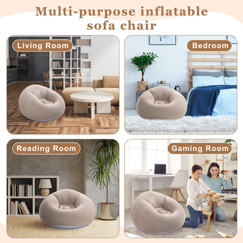 Realspring portable lounge chair provides easy, casual seating anywhere.