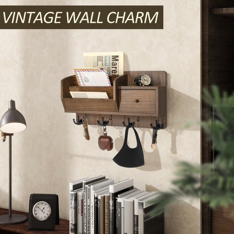Rebee Vision shelf detail close-up emphasizing warm finish and farmhouse charm.