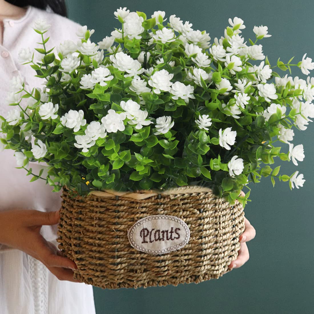 RECUTMS lush artificial greenery with dense leaves for durable interior displays.