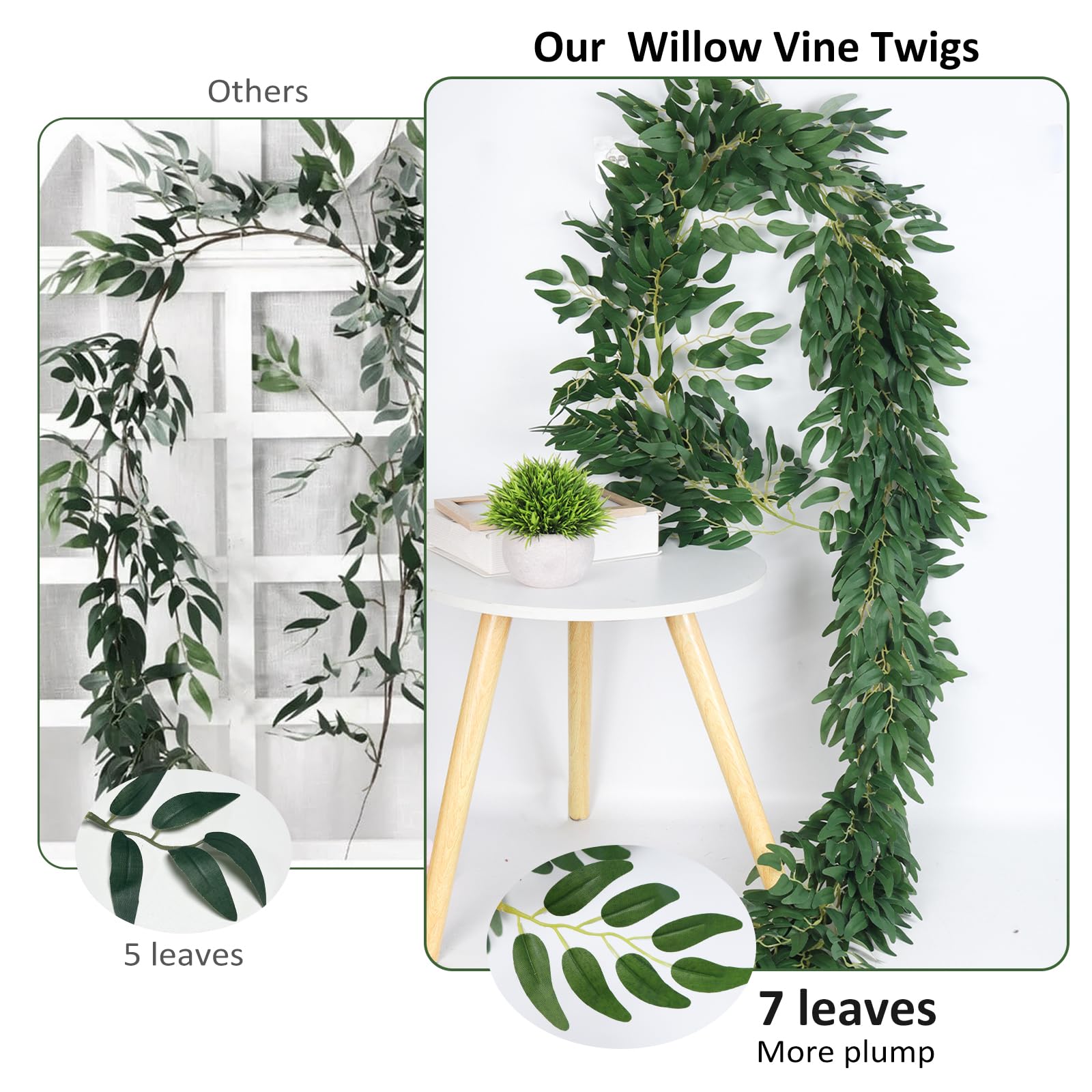 Recutms artificial ivy garland enhances doors and fences with lush look