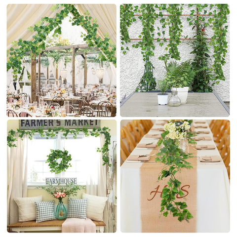 RECUTMS ivy garland used as wall backdrop for events