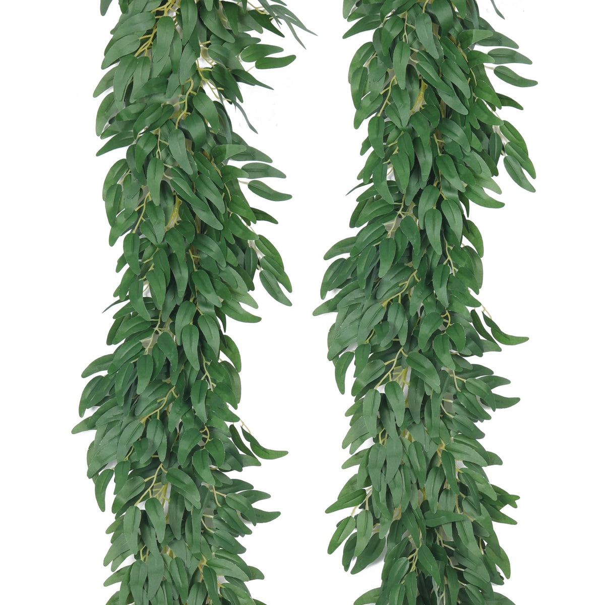 Recutms artificial willow leaves vine 6ft pair for versatile indoor decor