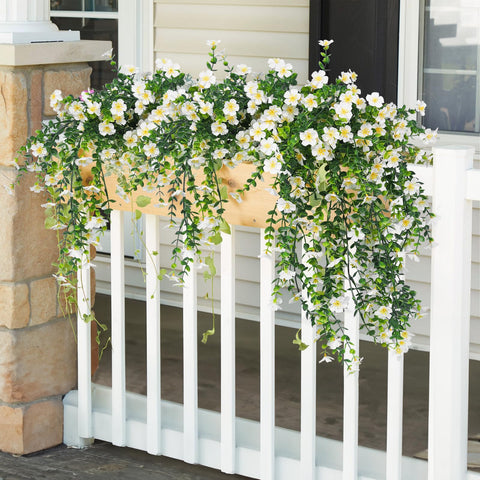 RECUTMS lifelike daisies and eucalyptus leaves elevate any doorway or wall.