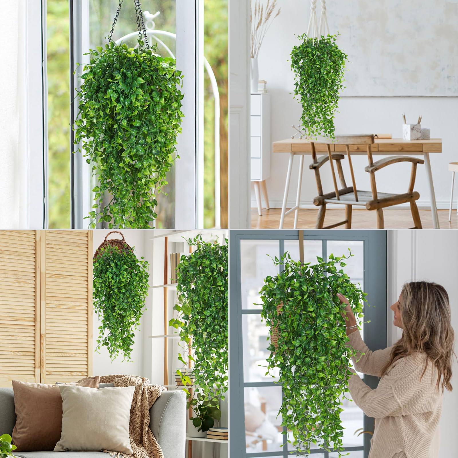 RECUTMS hanging greenery ideal for walls, balconies, or garden setups.