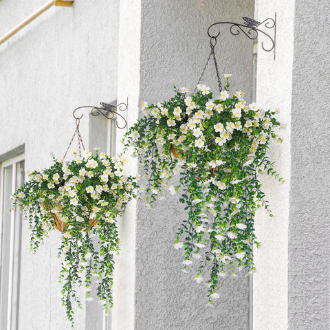RECUTMS outdoor weather-resistant artificial flowers with bendable stems for flexible arrangements.