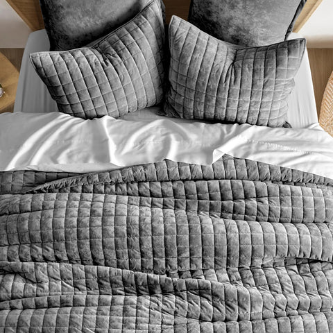 RECYCO channel stitch design adds structure and durability to the quilt
