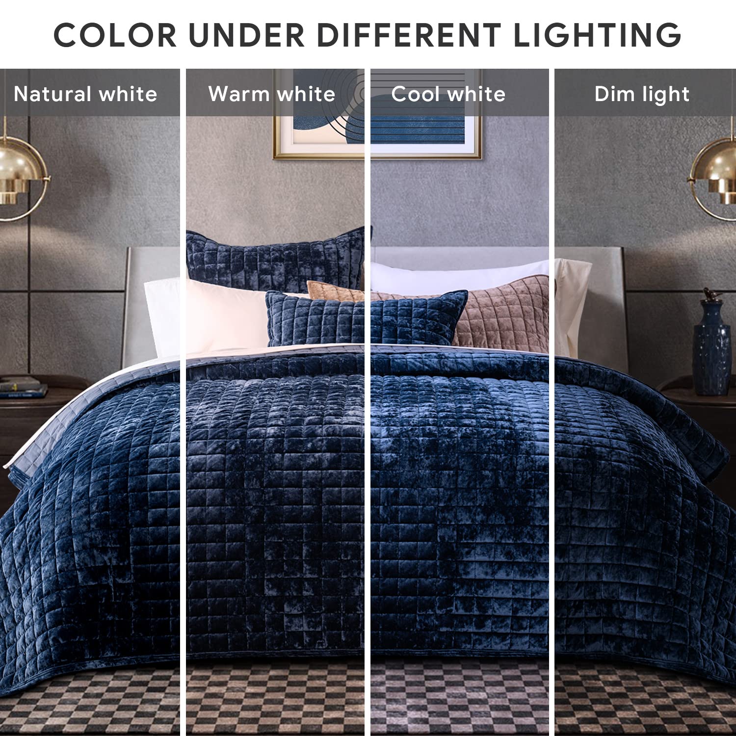 RECYCO velvet quilt all-season comfort suitable for year-round use