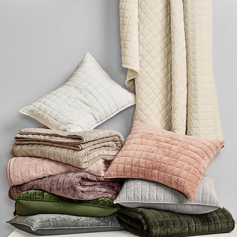 RECYCO oversized bedspread drapes fully over large beds