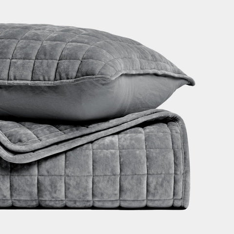RECYCO two shams provide a cohesive pillow pairing with the set
