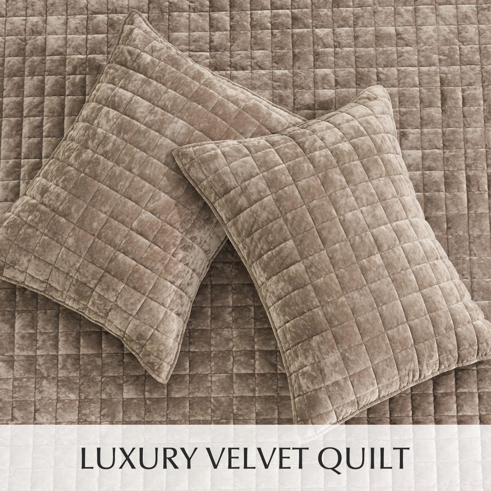 RECYCO velvet quilt all-season comfort suitable for year-round use
