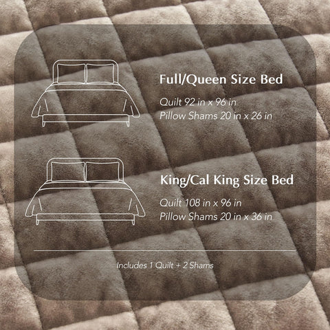 RECYCO velvet quilt durable stitching prevents shifting and maintains shape