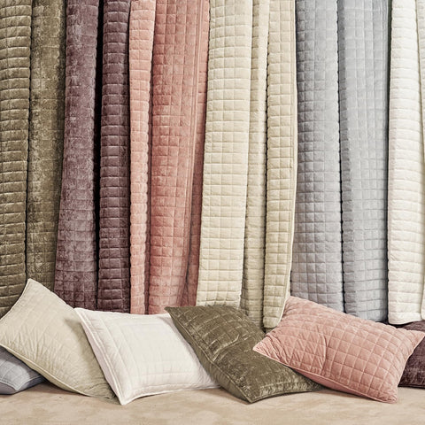 RECYCO velvet quilt set king bedroom decor idea adds chic style.
