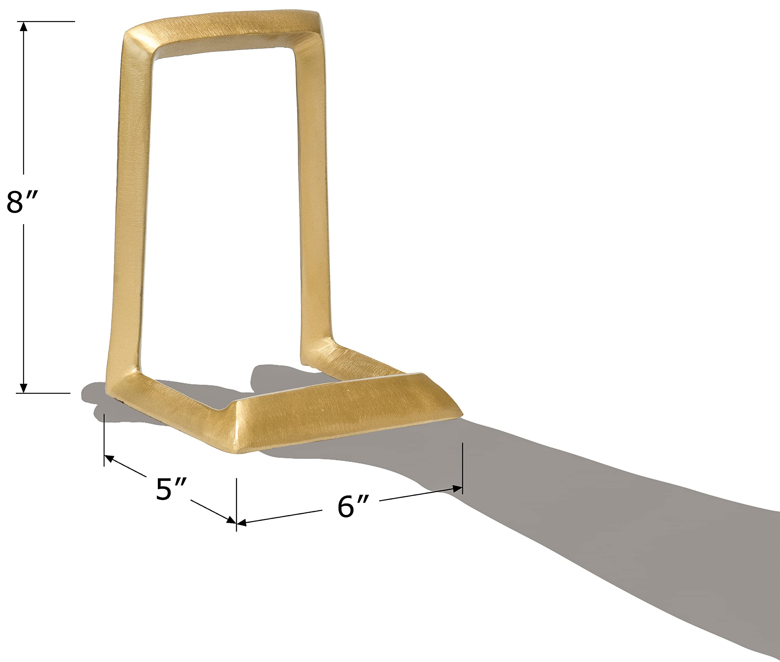 Red Co. display stand for plates or art, ideal for homes, offices, or showrooms.