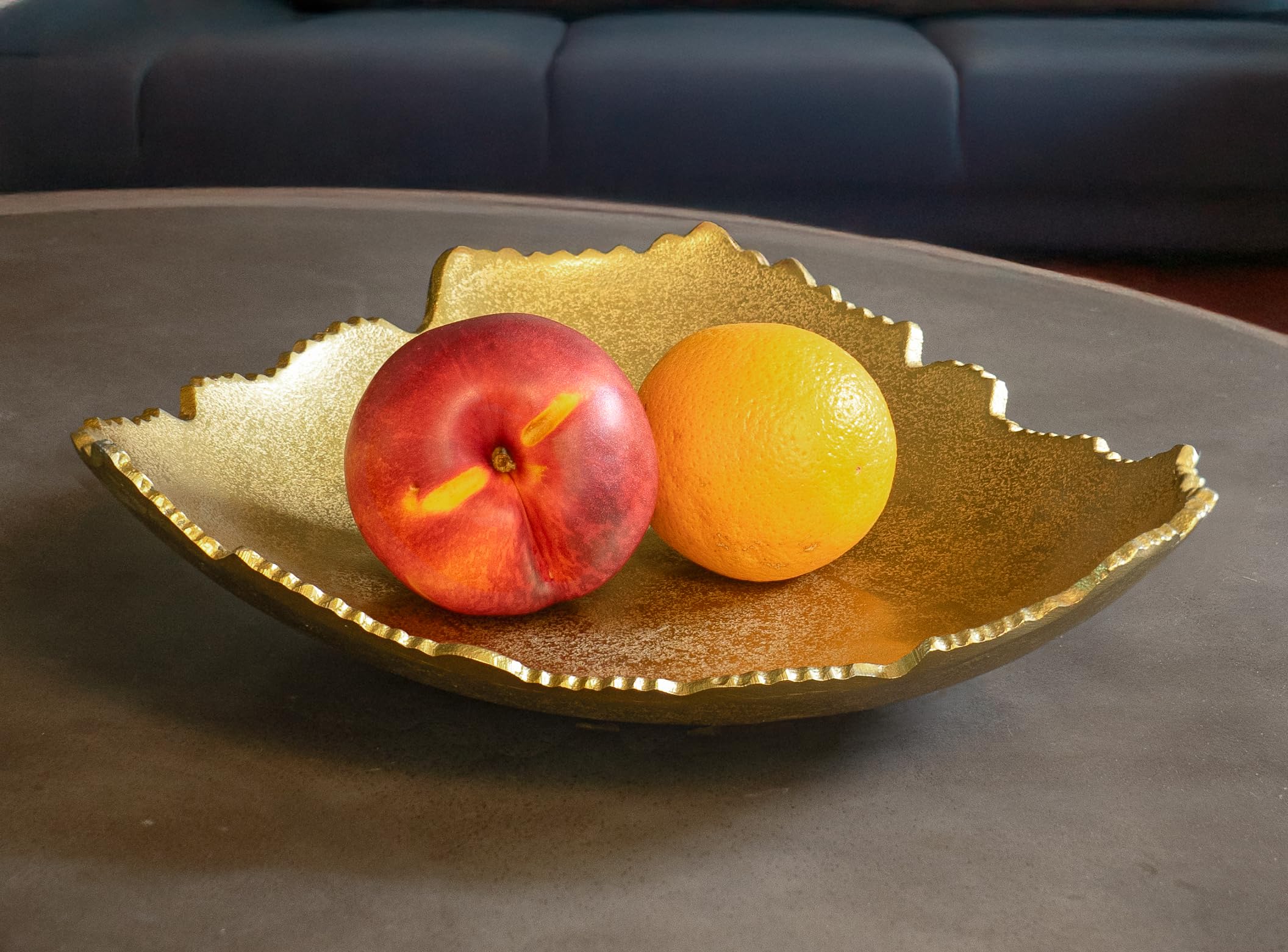 Red Co. decorative bowl on coffee table for versatile display
