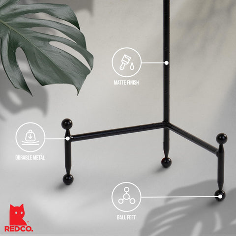 Red Co. tripod plate stand book display on desk